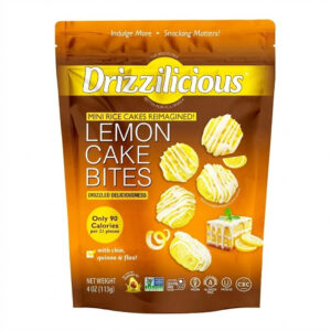 Drizzilicious Mini Rice Cakes Lemon Cake Bites 4oz 12ct